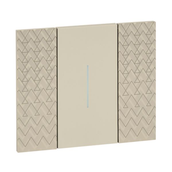 Plaque de finition Living Now Collection Les Sables matière polymère 2 modules - finition Optic