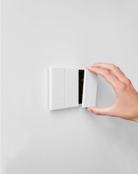Touche tactile multifonction personnalisable Living Now 1 module pour dalle électrique MyHOME_Up - blanc