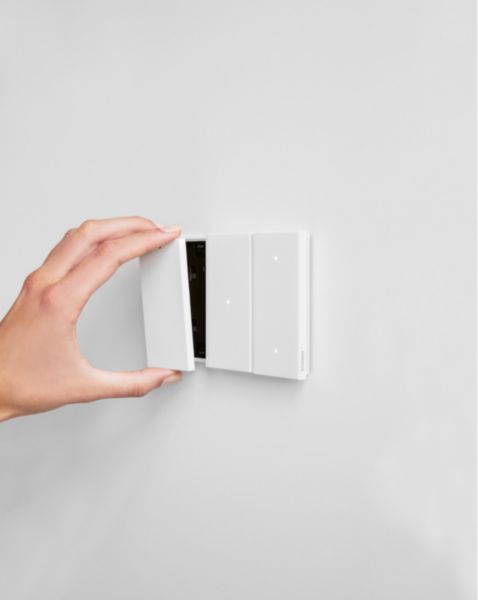 Touche tactile multifonction personnalisable Living Now 1 module pour dalle électrique MyHOME_Up - blanc