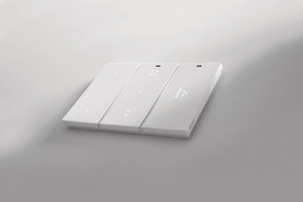 Touche tactile d'éclairage Living Now 1 module pour dalle électrique MyHOME_Up - blanc