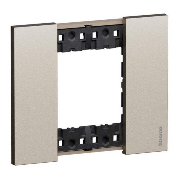 Plaque Living Now 2 modules champagne