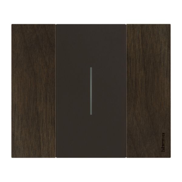 Plaque de finition Living Now Collection Les Noirs matière bois 2 modules - finition Noyer