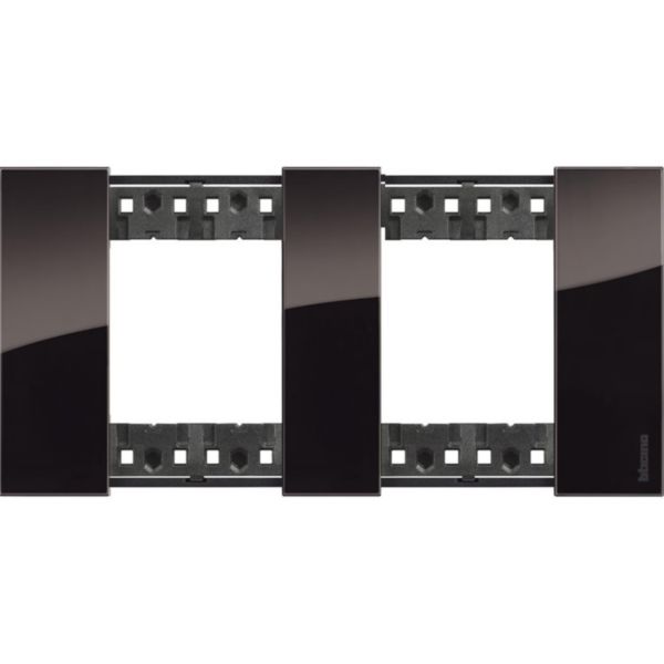 Plaque de finition Living Now Collection Les Noirs matière polymère 2x2 modules - finition Nuit