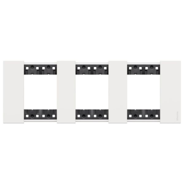 Plaque de finition Living Now Collection Les Blancs matière polymère 3x2 modules - finition Blanc