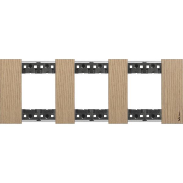 Plaque de finition Living Now Collection Les Sables matière bois 3x2 modules - finition Chêne