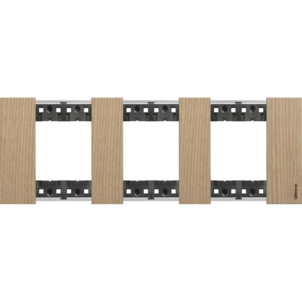 Plaque de finition Living Now Collection Les Sables matière bois 3x2 modules - finition Chêne