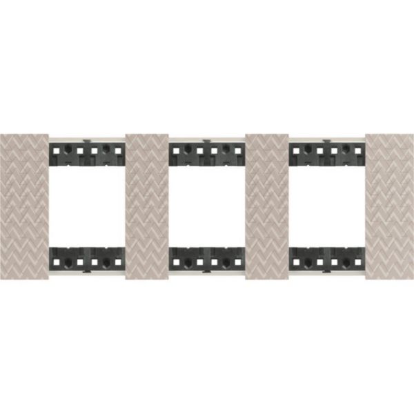 Plaque de finition Living Now Collection Les Sables matière polymère 3x2 modules - finition Optic
