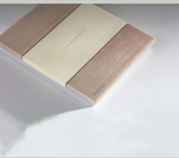Plaque de finition Living Now Collection Les Sables matière zamak 2 modules - finition Cuivre