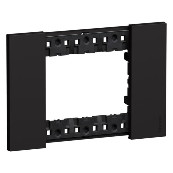 Plaque de finition Living Now Collection Les Noirs matière polymère 3 modules - finition Noir
