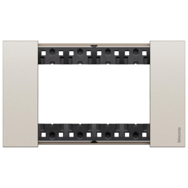 Plaque Living Now 4 modules champagne