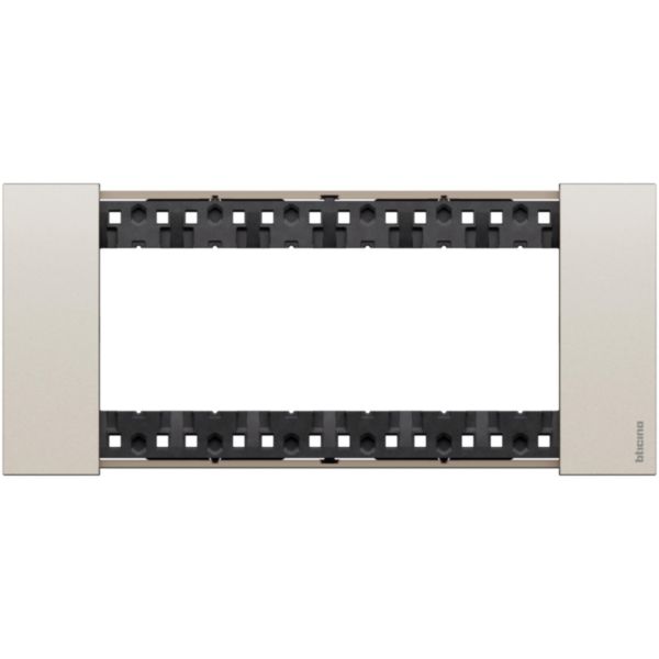Plaque Living Now 6 modules champagne