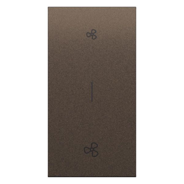 Enjoliveur interrupteur VMC 2 modules Living Now bronze