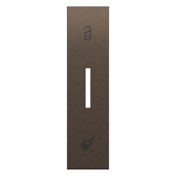 Plaque va-et-vient hôtel 1 module Living Now bronze