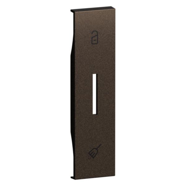 Plaque va-et-vient hôtel 1 module Living Now bronze