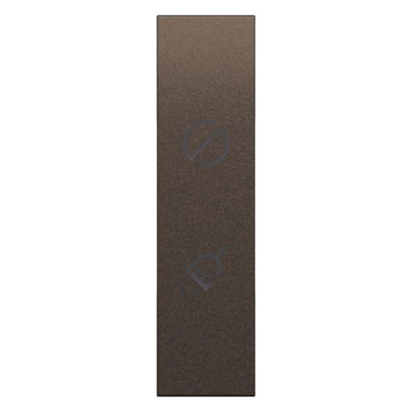 Enjoliveur double commande hôtel 1 module Living Now bronze