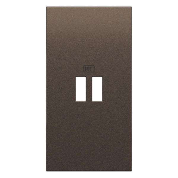 Enjoliveur prise USB 2 modules Living Now bronze