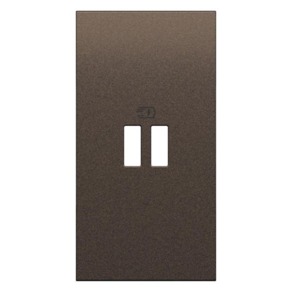 Enjoliveur prise USB Power Delivery 2 modules Living Now bronze