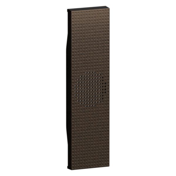 Enjoliveur pictogramme sonnette 1 module Living Now bronze