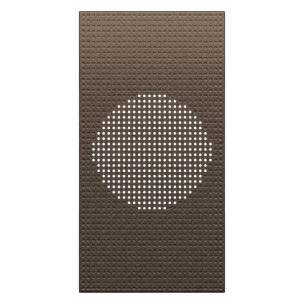 Enjoliveur pictogramme sonnette 2 modules Living Now bronze