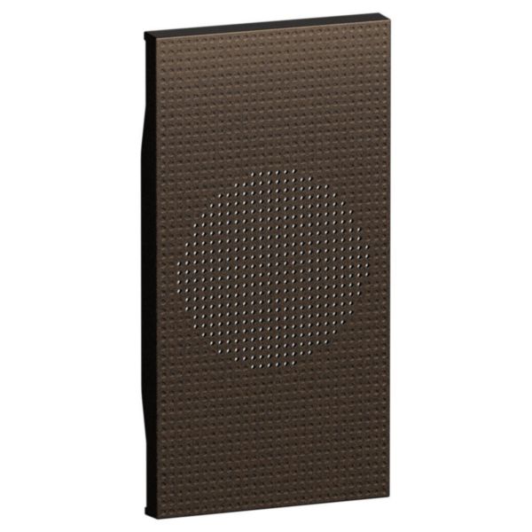 Enjoliveur pictogramme sonnette 2 modules Living Now bronze