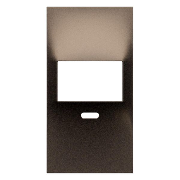 Enjoliveur détecteur 2 fils 2 modules Living Now bronze