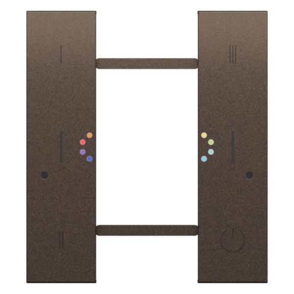 Enjoliveur interrupteur sans fil Living Now 2 modules - Bronze