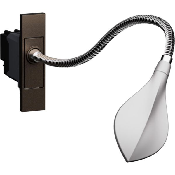 Liseuse + va-et-vient 230 V Living Now bronze 1 module