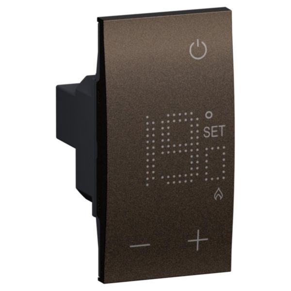Thermostat ambiance 230 V Living Now écran rétroéclairé 2 modules
