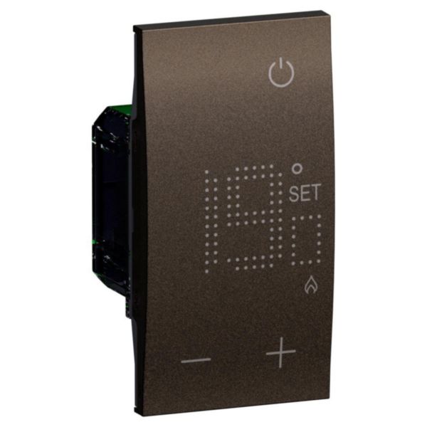 Thermostat électronique 230 V Living Now écran rétroéclairé 2 modules