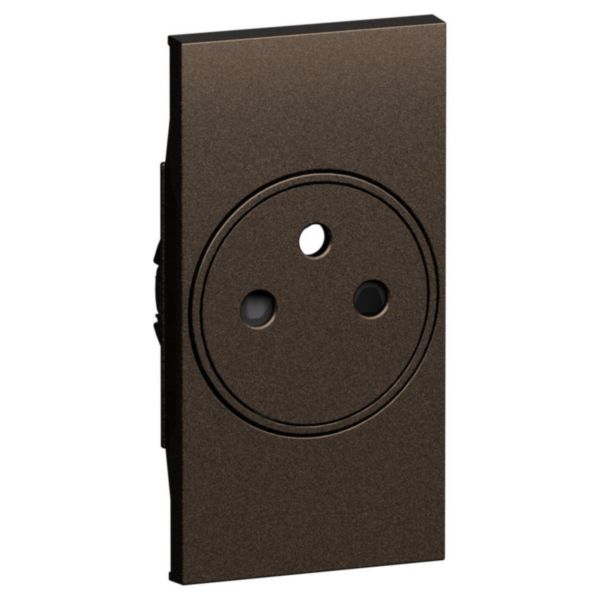 Prise surface Living Now 2 modules bronze