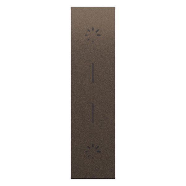 Enjoliveur double variateur Living Now 1 module - Bronze