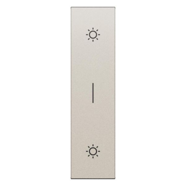 Enjoliveur double poussoir Living Now 1 module - Champagne