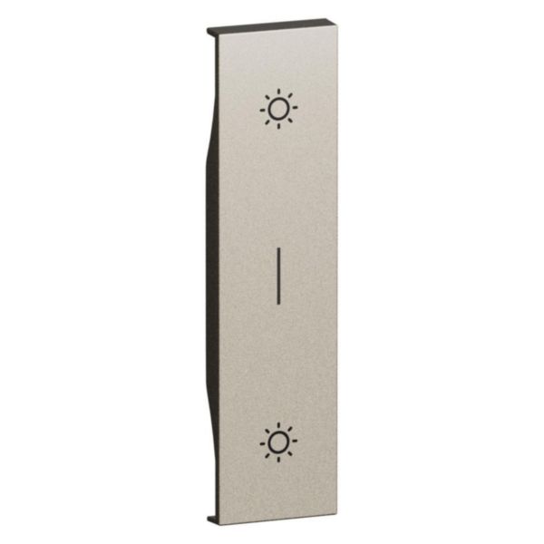 Enjoliveur double poussoir Living Now 1 module - Champagne