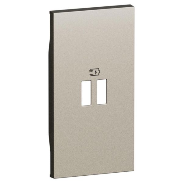 Enjoliveur prise USB Power Delivery 2 modules Living Now champagne
