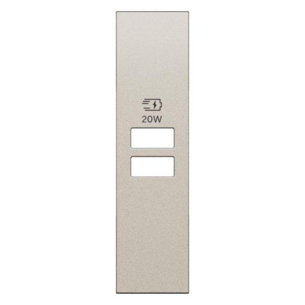 Enjoliveur pour chargeur USB 1 module Living Now - Champagne