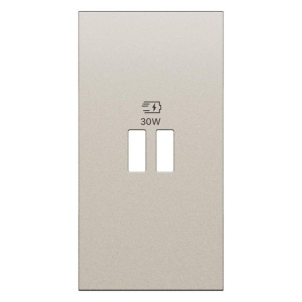 Enjoliveur pour chargeur USB Power Delivery 30W Living Now - 2 modules - Champagne