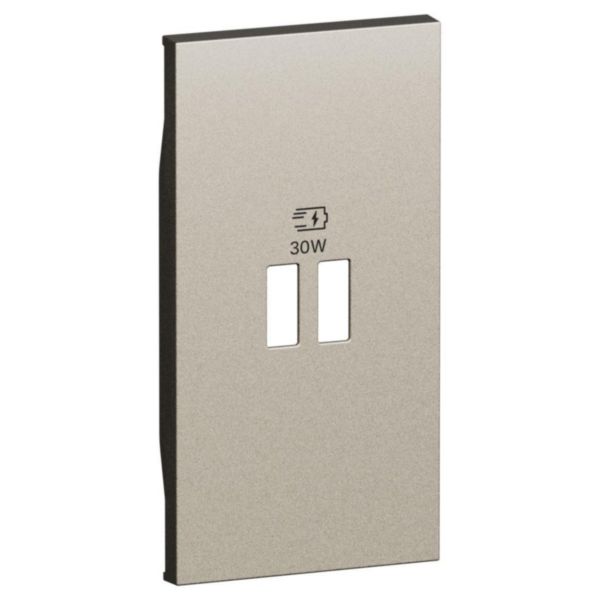 Enjoliveur pour chargeur USB Power Delivery 30W Living Now - 2 modules - Champagne