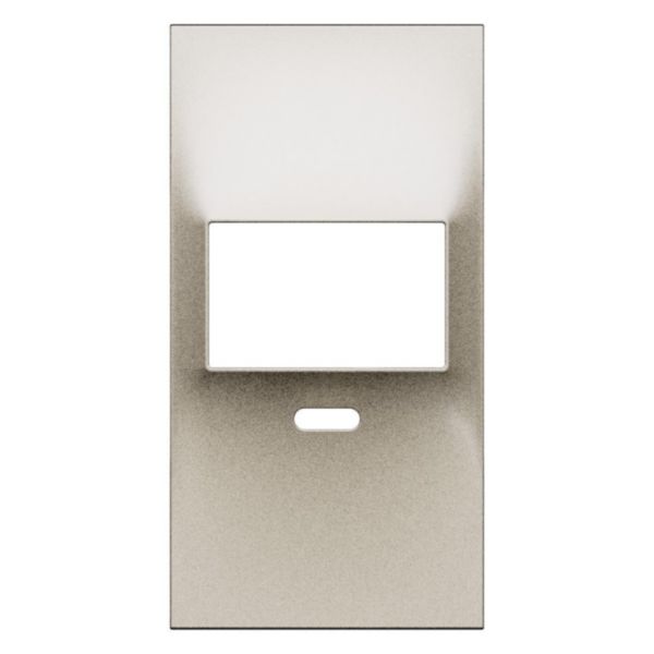 Enjoliveur détecteur 2 fils avec dérogation 2 modules Living Now champagne