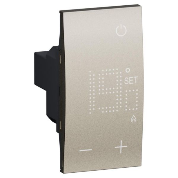 Thermostat ambiance 230 V écran rétroéclairé Living Now 2 modules