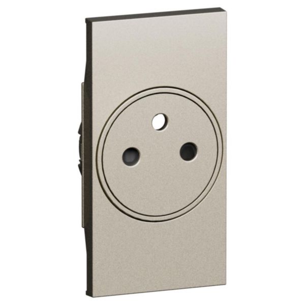Prise de courant surface Living Now 2 modules champagne