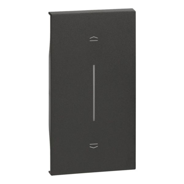 Enjoliveur Living Now avec symbole montée/descente MyHOME_Up 2 modules - noir mat