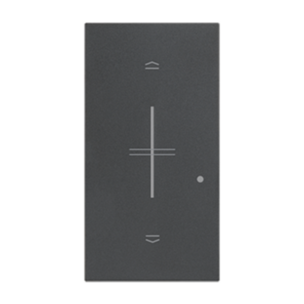 Enjoliveur Living Now with Netatmo pour interrupteur de volets roulants connecté 2 modules - noir mat