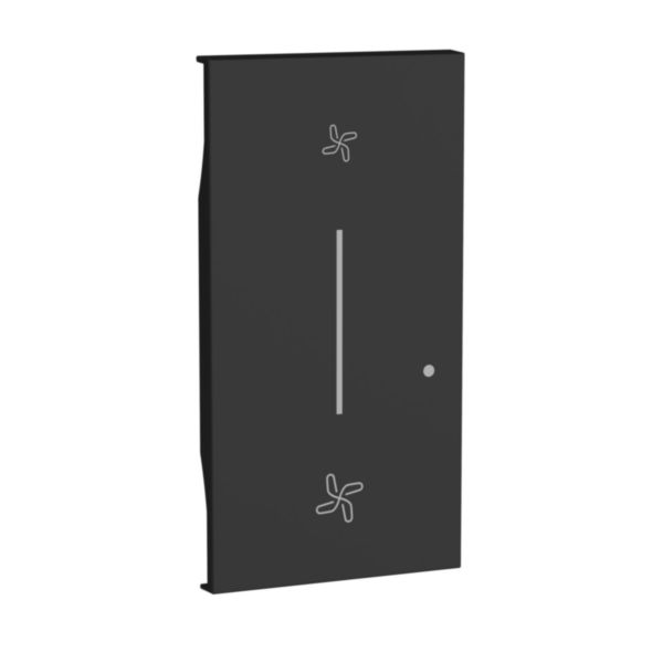 Enjoliveur Living Now with Netatmo pour commande sans fils pour VMC 2 modules - noir mat