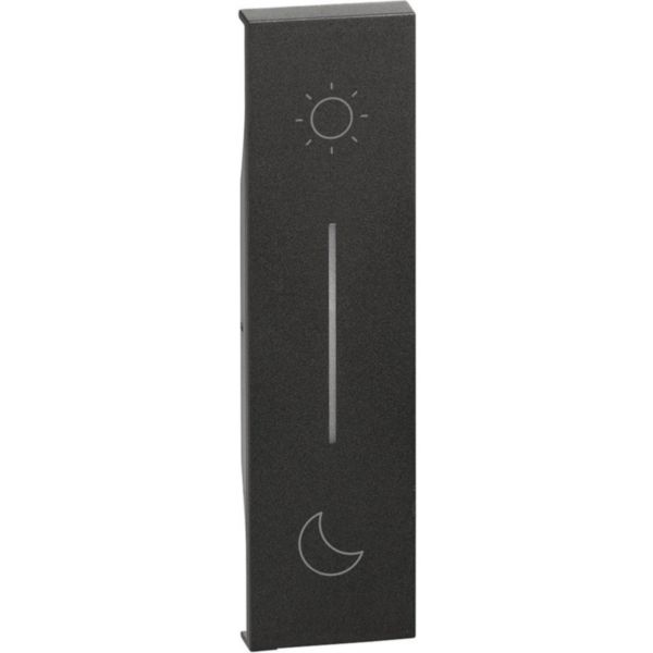 Enjoliveur Living Now with Netatmo pour commande sans fils Lever/Coucher 1 module - noir mat