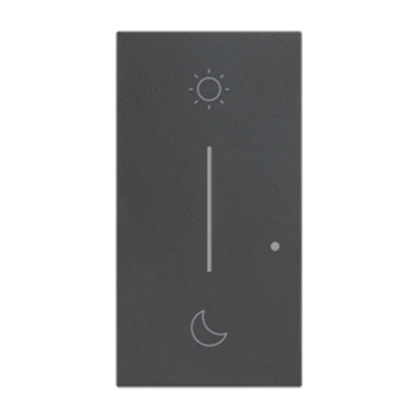 Enjoliveur Living Now with Netatmo pour commande sans fils Lever/Coucher 2 modules - noir mat