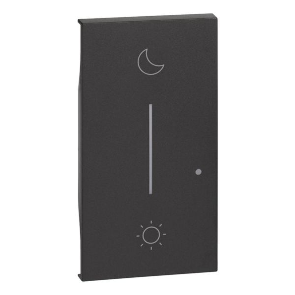 Enjoliveur Living Now with Netatmo pour commande sans fils Lever/Coucher 2 modules - noir mat