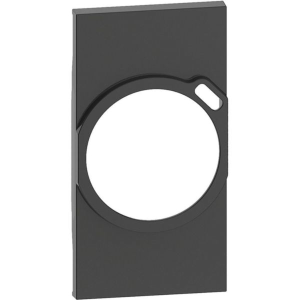 Enjoliveur Living Now pour prise + prise USB 2 modules - Noir