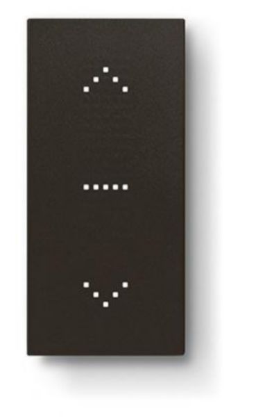 Touche tactile multifonction personnalisable Living Now 1 module pour dalle électrique MyHOME_Up - noir mat