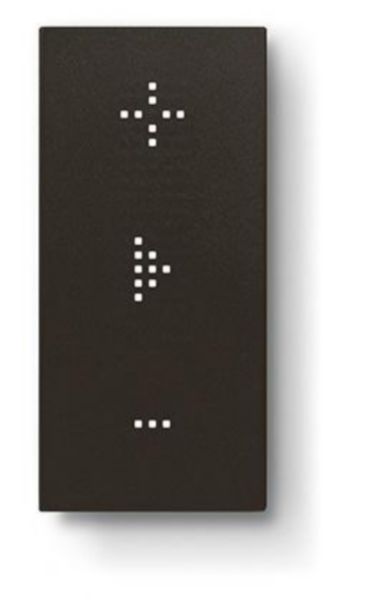 Touche tactile multifonction personnalisable Living Now 1 module pour dalle électrique MyHOME_Up - noir mat