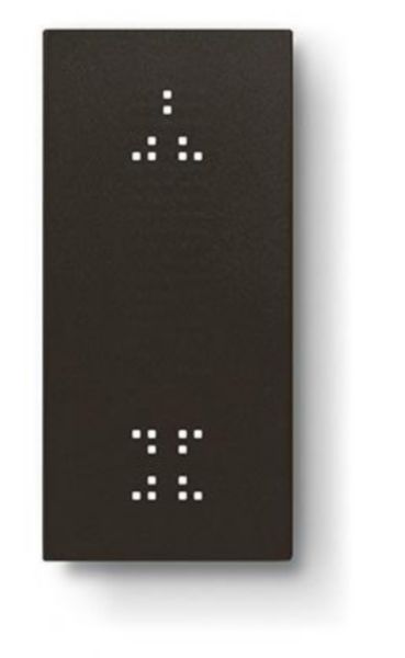 Touche tactile multifonction personnalisable Living Now 1 module pour dalle électrique MyHOME_Up - noir mat